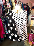 2000s Dotty Faux Wrap Top - Size 22-28