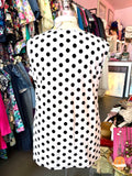 2000s Dotty Faux Wrap Top - Size 22-28