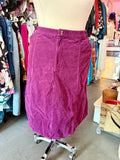 Cozy Cords Purple Corduroy Midi Skirt - Size 2X-4X