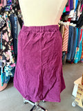 Cozy Cords Purple Corduroy Midi Skirt - Size 2X-4X