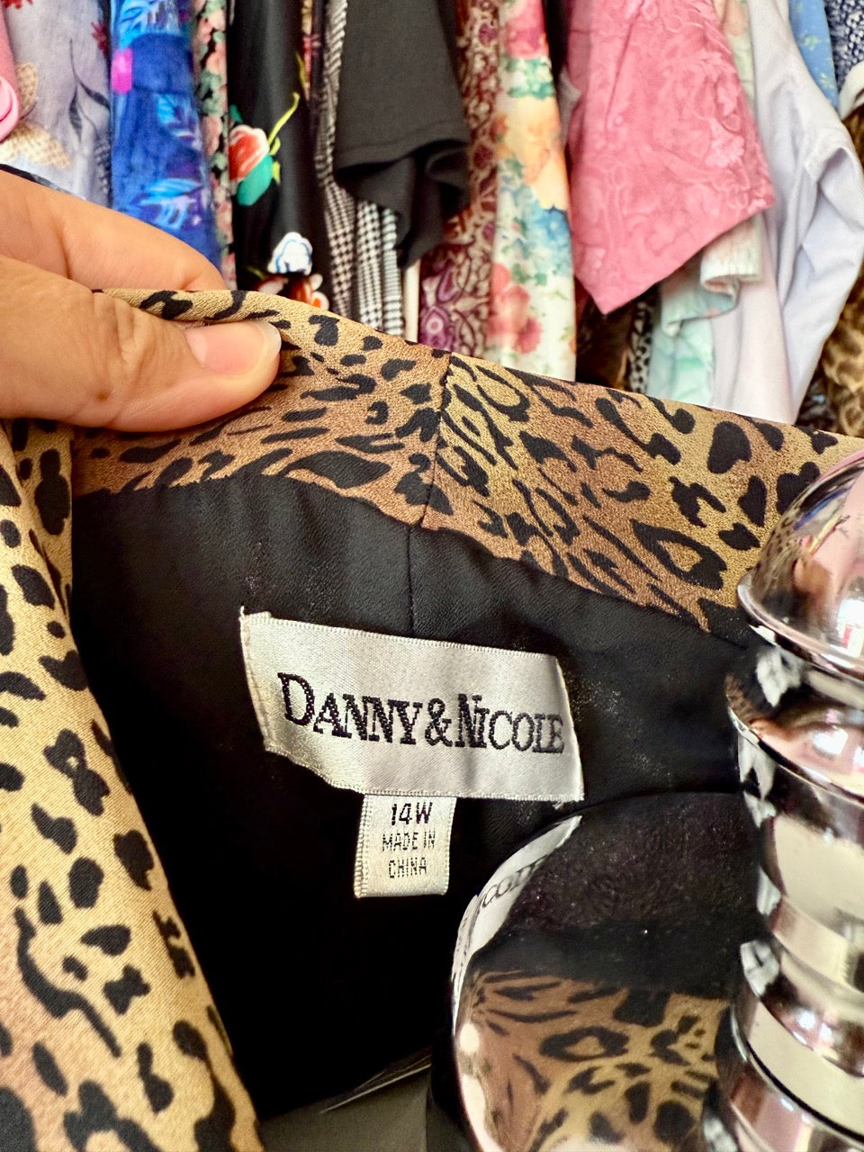 80s Slinky Leopard Top - Size 1X