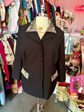 80s Zebra, but also Business Suit Jacket - Size 2X/3X