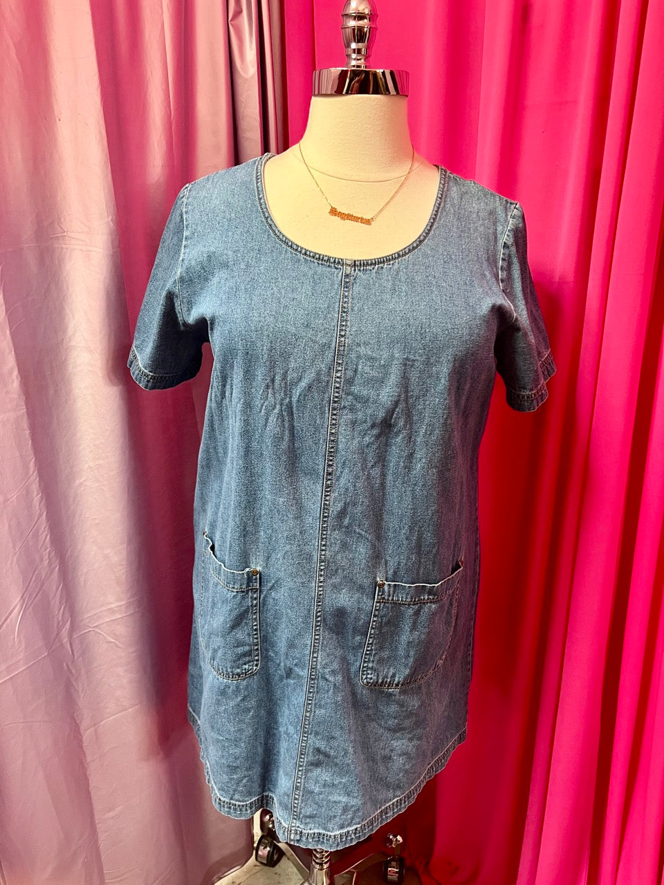 Westport Lt 90s Denim Smock Dress