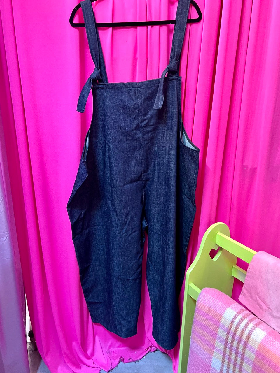 Altar Indigo Denim Tie Overalls