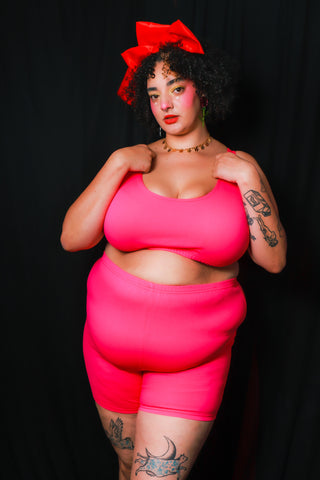 Tied Up Dress - Malibu Pink