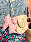 Jumbo Puffy Bow Keychains - Gingham