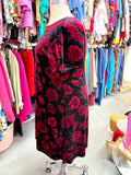90s By Any Other Name Rose Velvet Dress - Size 2X