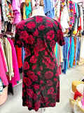 90s By Any Other Name Rose Velvet Dress - Size 2X