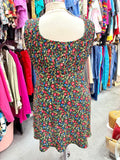 Vintage Primary Petals Sleeveless Mini Dress - Size 2X