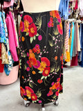 90s Moody Tea Florals Skirt - Size 3X-5X