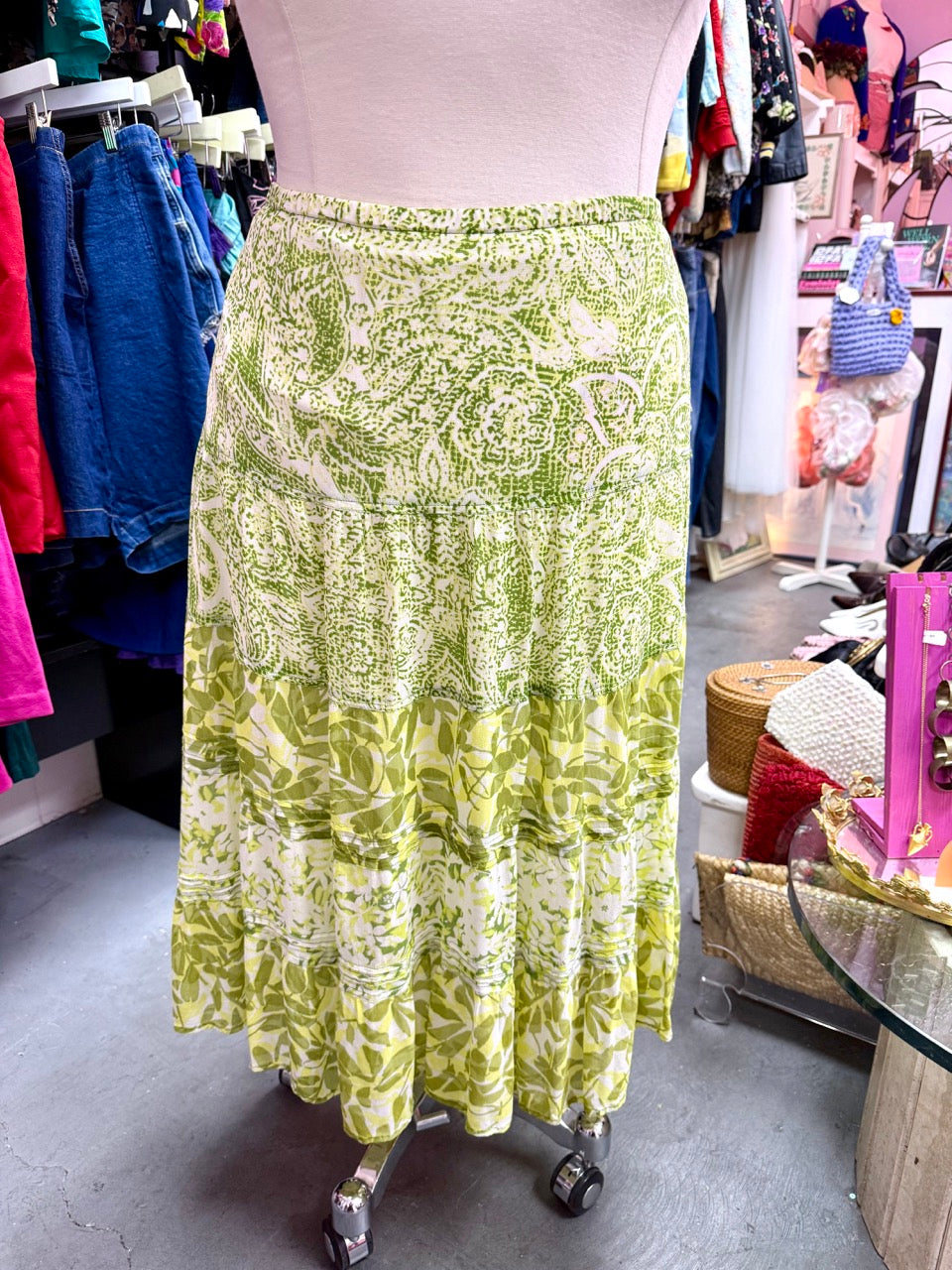 All The Greenery Tiered Skirt - Size 3X-5X