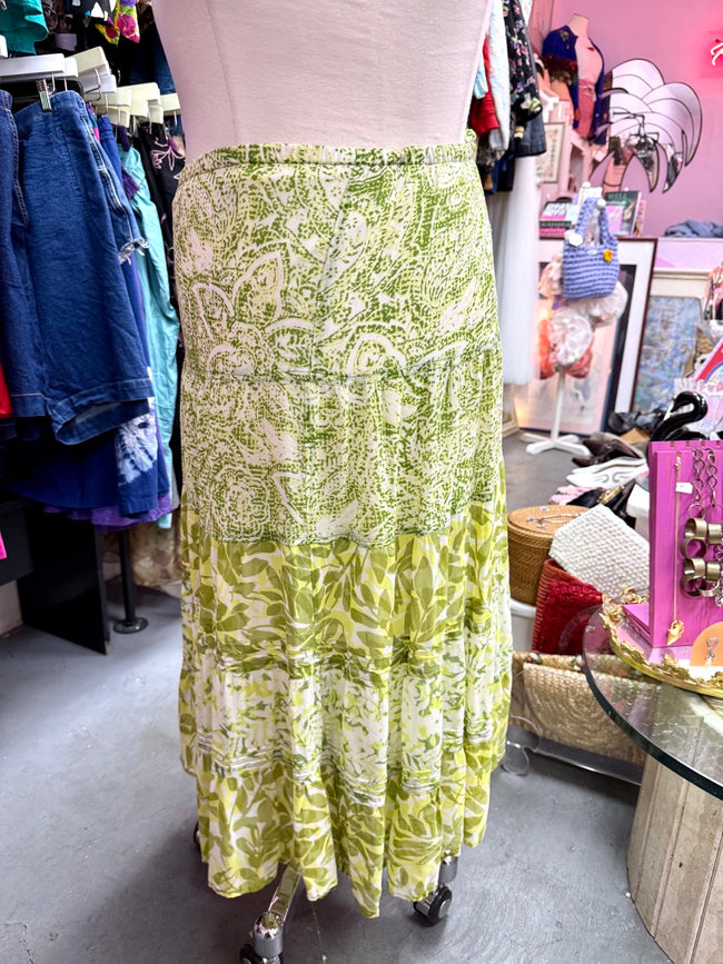 All The Greenery Tiered Skirt - Size 3X-5X