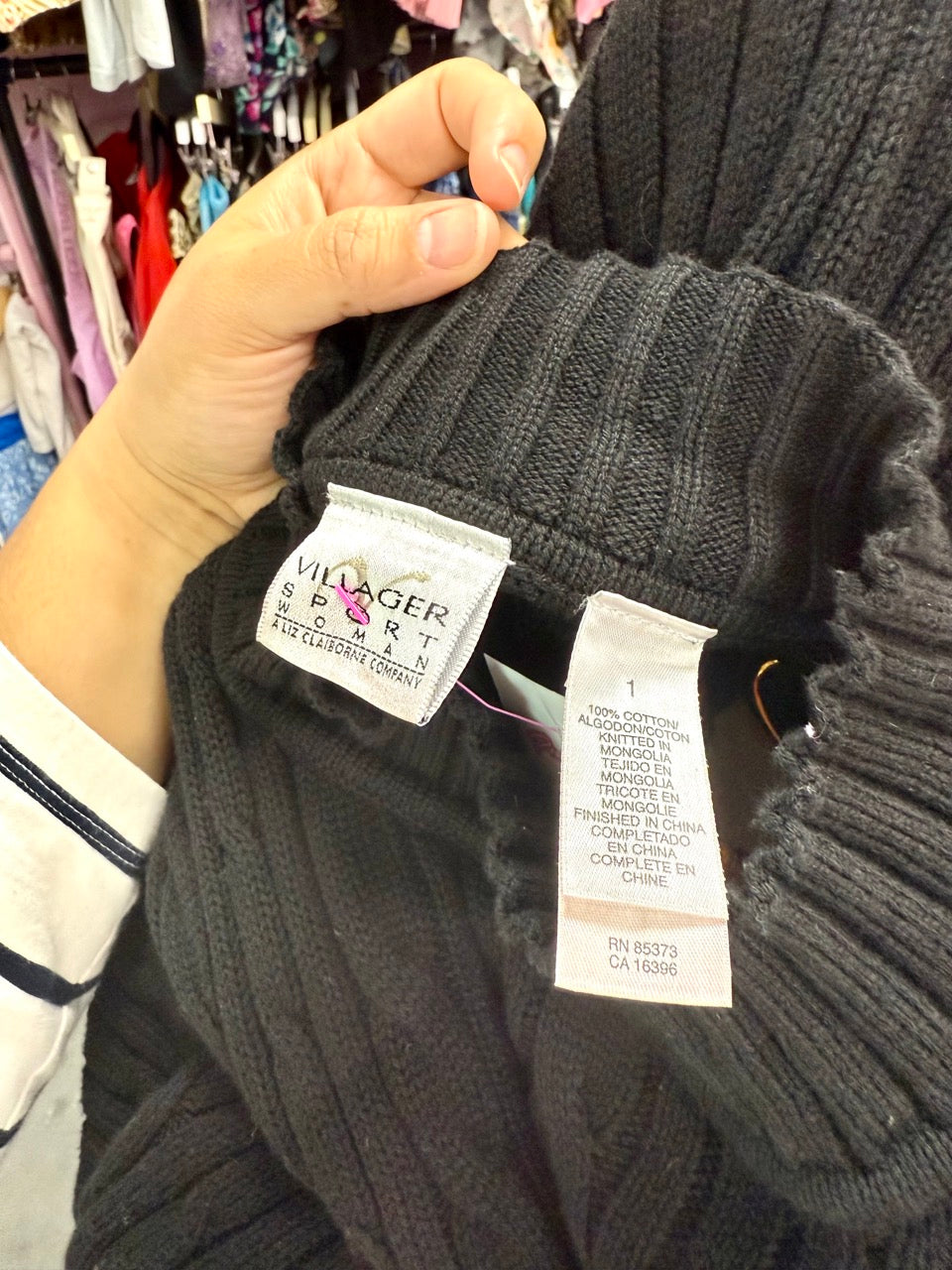 Spoken Word Black Cable Knit Sweater Vest - Size 1X-3X