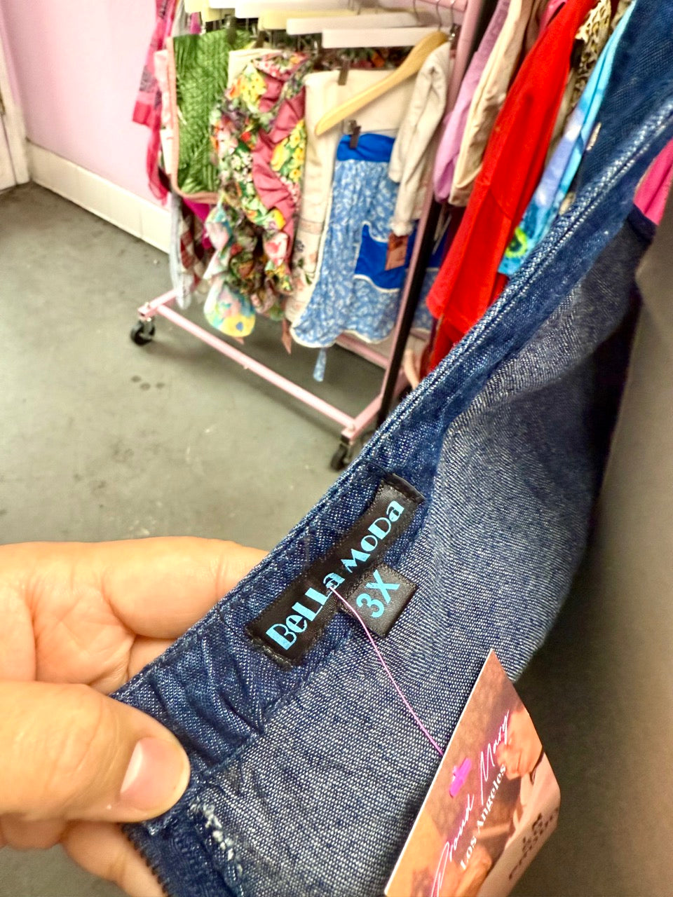 2000s Coyote Ugly Distressed Denim Tank - Size 18/20, 2X