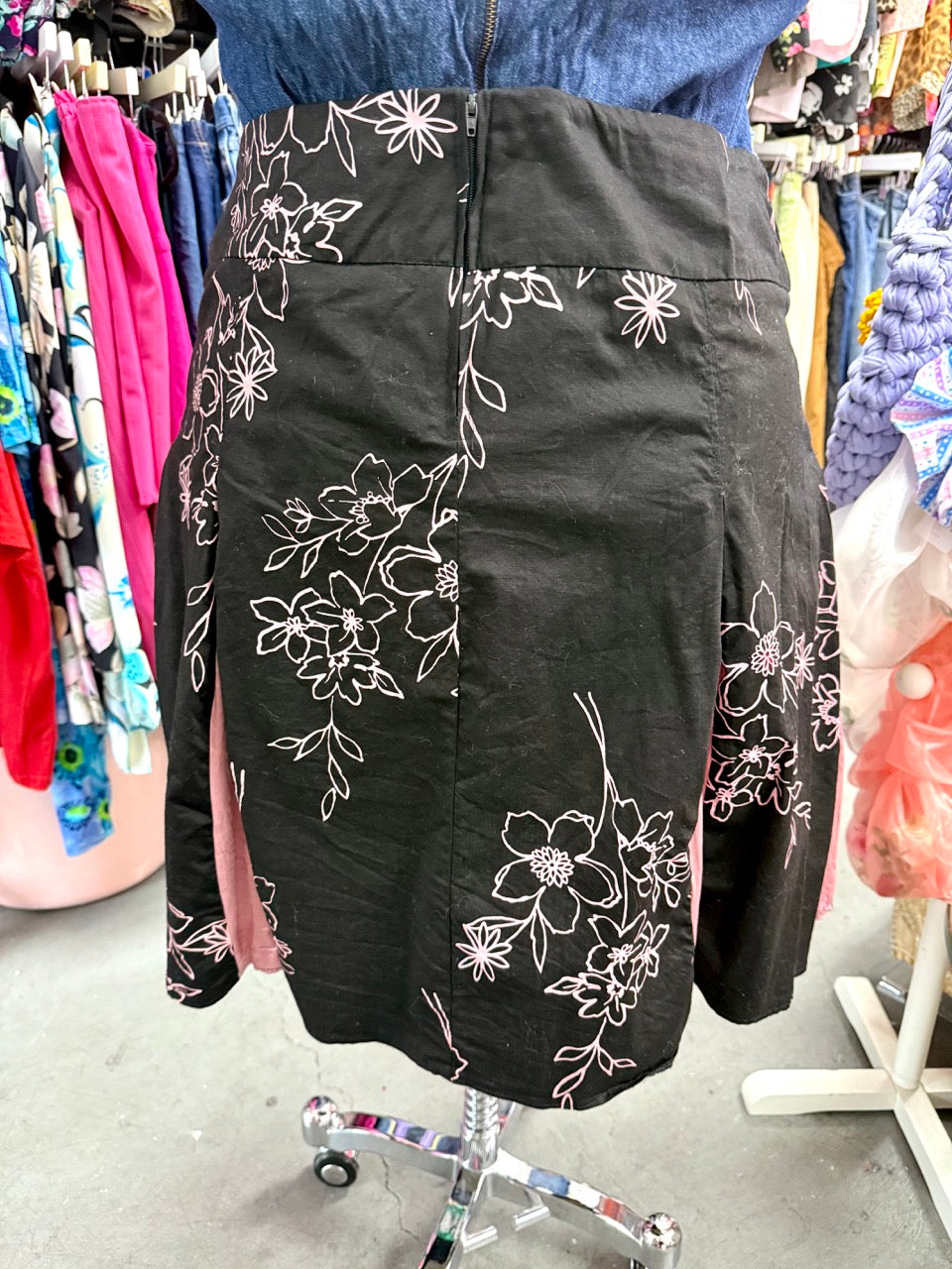 2000s Flirty Florals Paneled Skirt - Size 16/18, 1X/2X