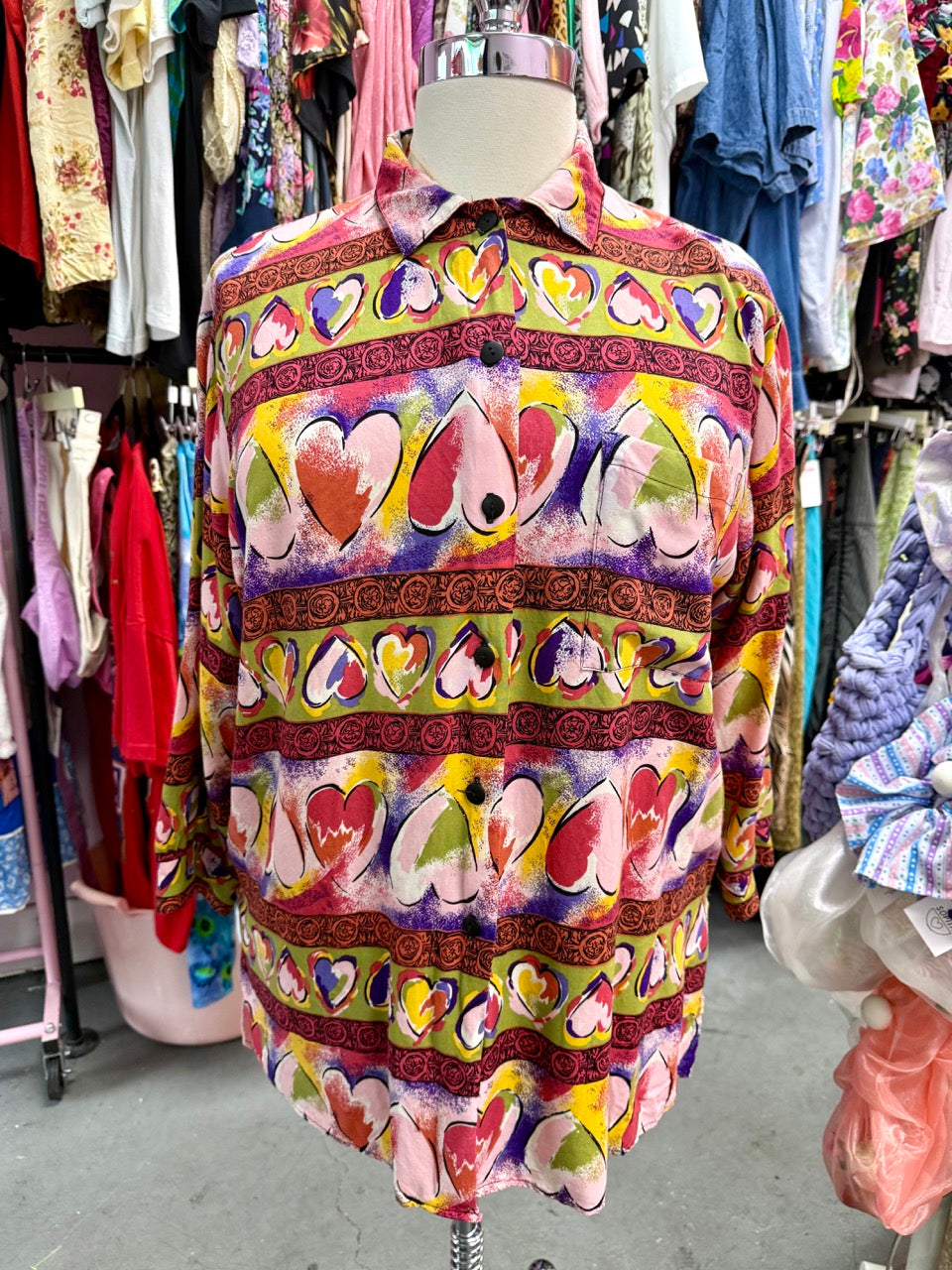 90s Flirting in a Coffee Shop Top - Size 2X