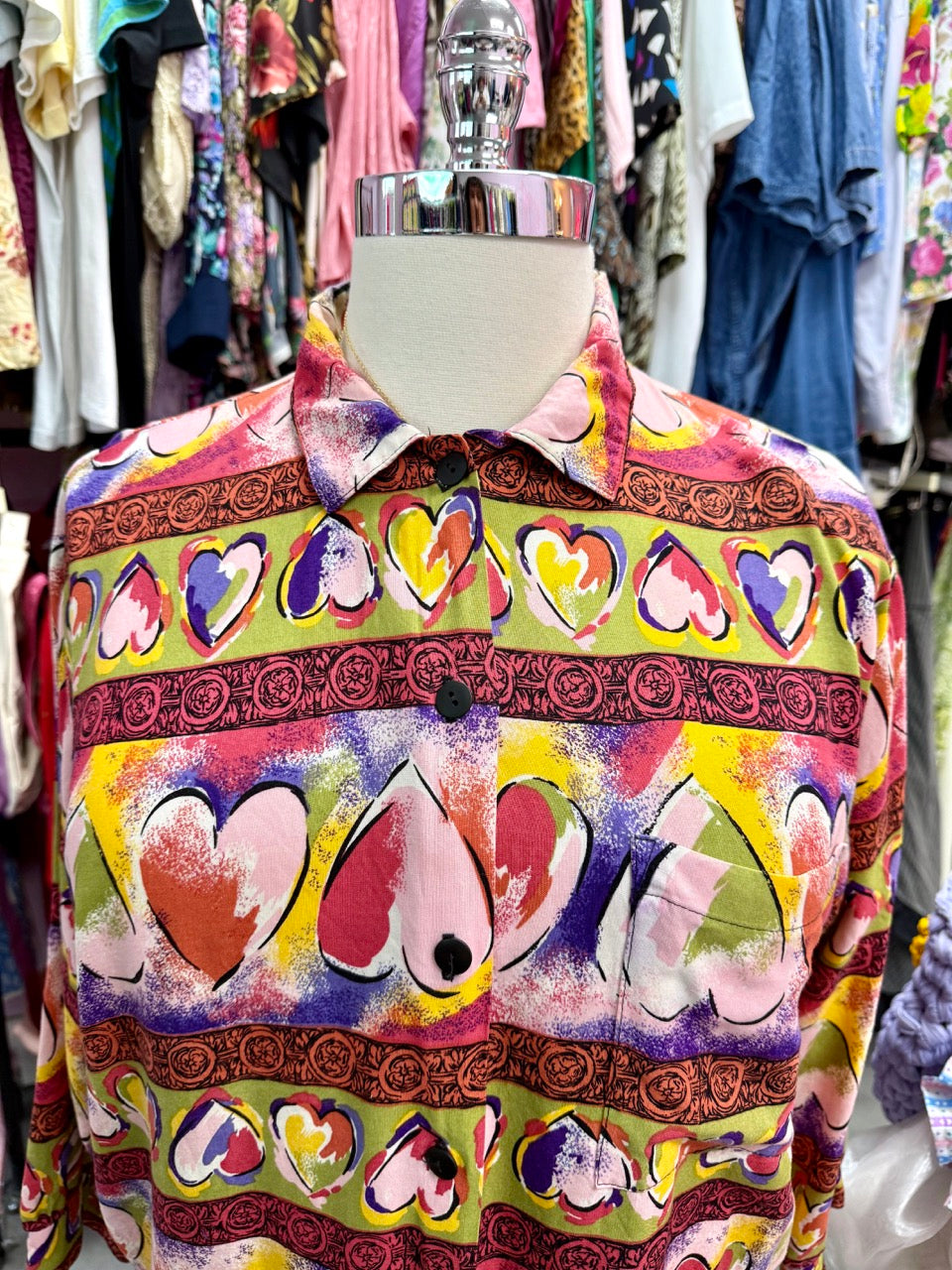 90s Flirting in a Coffee Shop Top - Size 2X