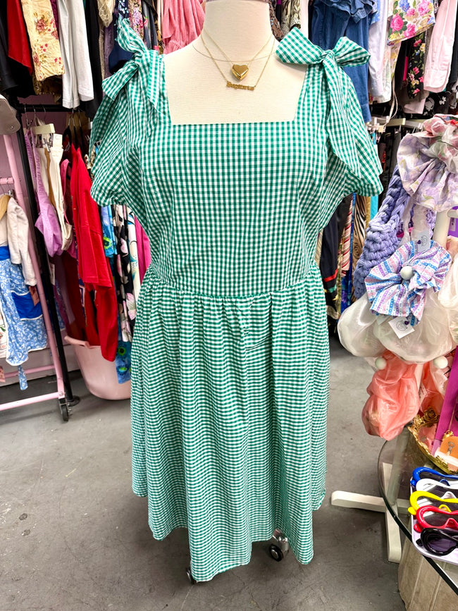 Ivy City Co Gingham Midi Dress