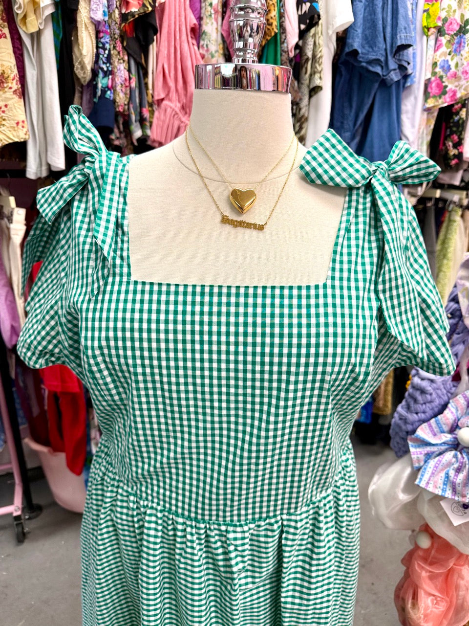 Ivy City Co Gingham Midi Dress