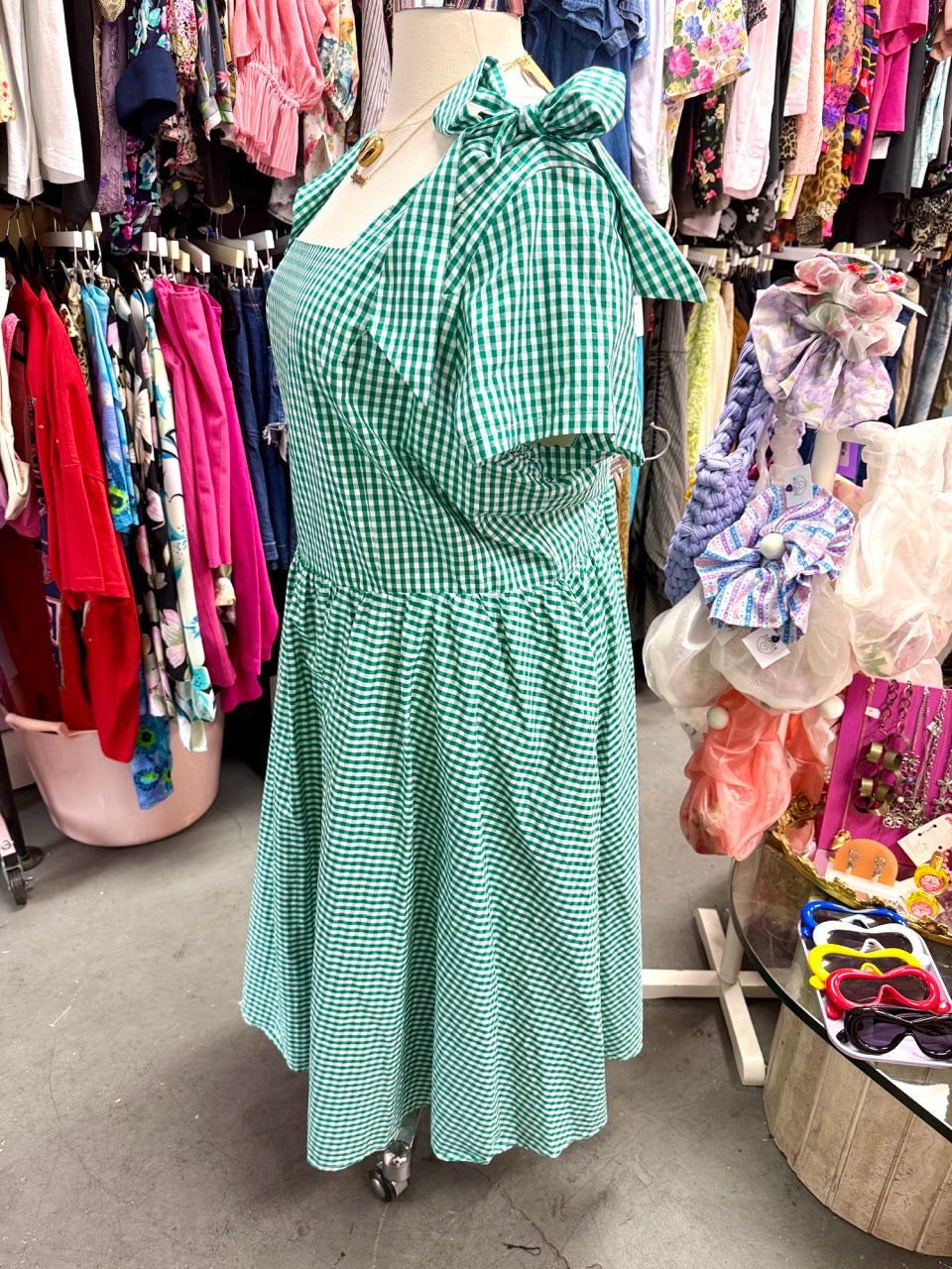 Ivy City Co Gingham Midi Dress