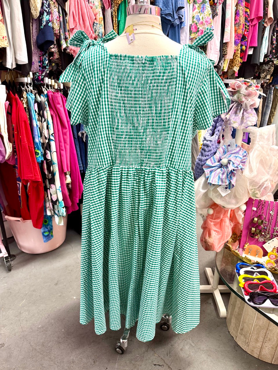 Ivy City Co Gingham Midi Dress