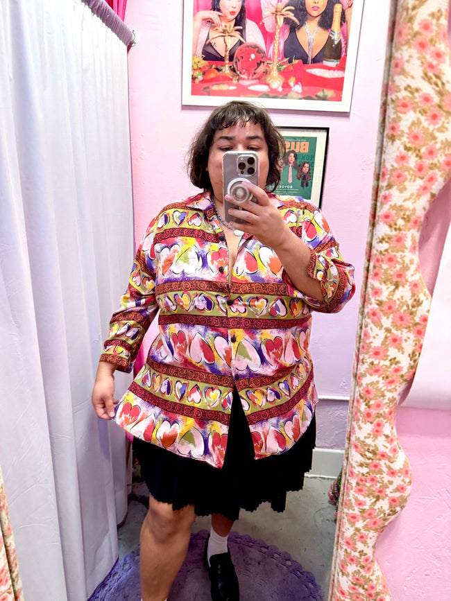 90s Flirting in a Coffee Shop Top - Size 2X