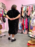 Isolated Heroes Sequin Midi Dress in Midnight Black - Size 2X-4X
