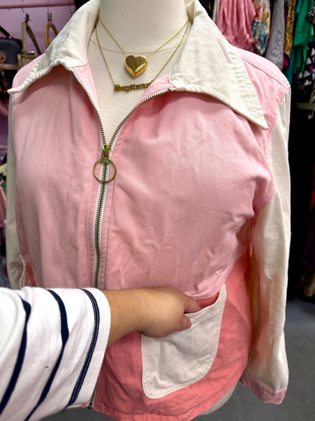 Big Bud Press Pink Colorblock Sailor Jacket - Size 2X