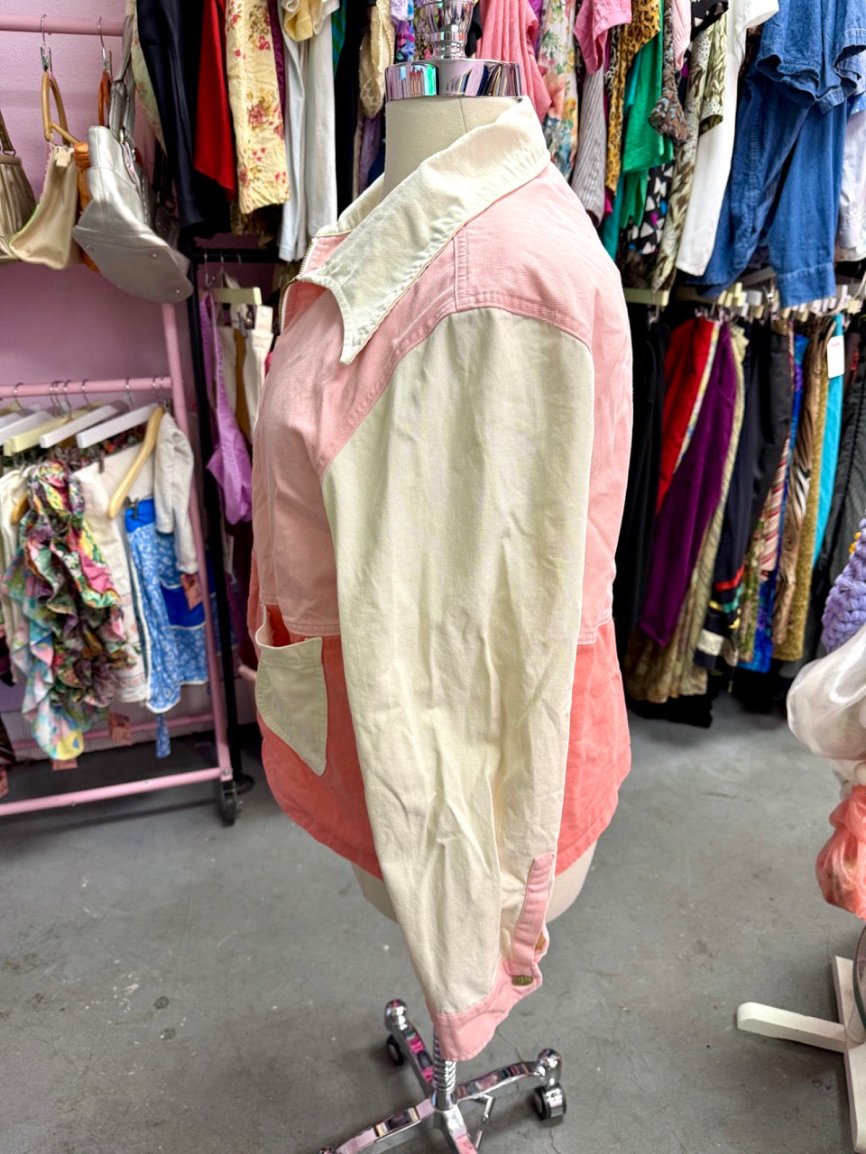 Big Bud Press Pink Colorblock Sailor Jacket - Size 2X