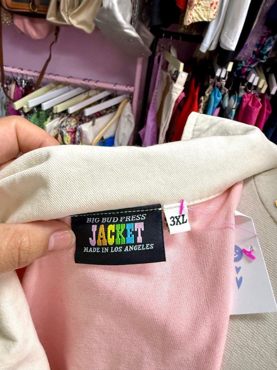 Big Bud Press Pink Colorblock Sailor Jacket - Size 2X