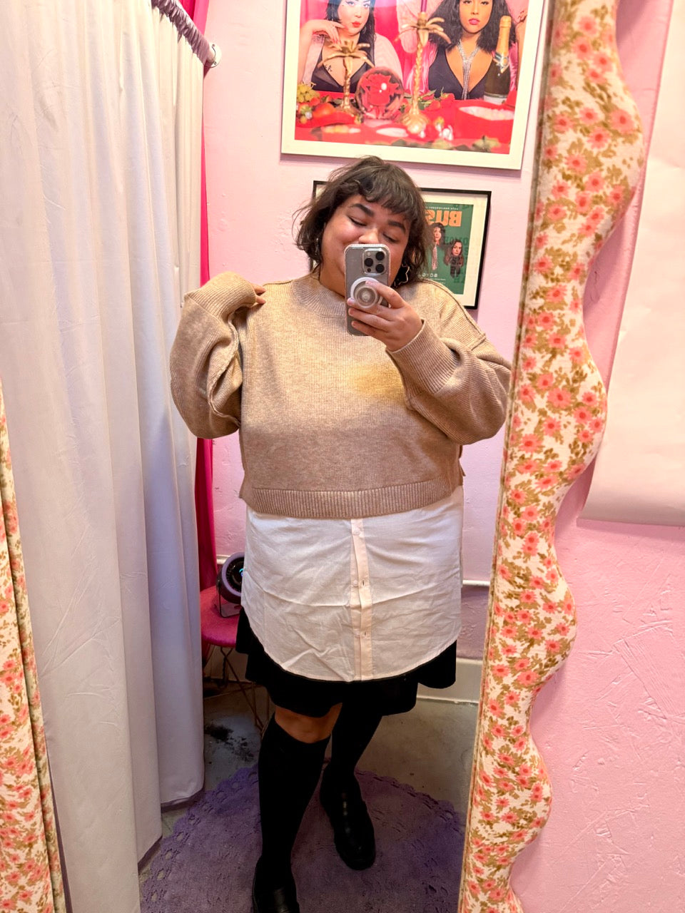 Mix Match Oatmeal Sweater