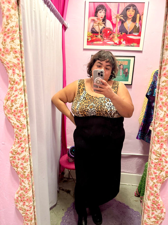 90s Little Leopard Dress - Size 2X-4X