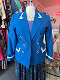 Vintage Cobalt Blue Blazer