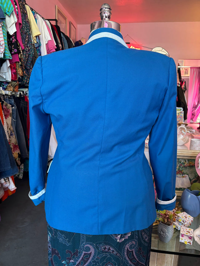 Vintage Cobalt Blue Blazer
