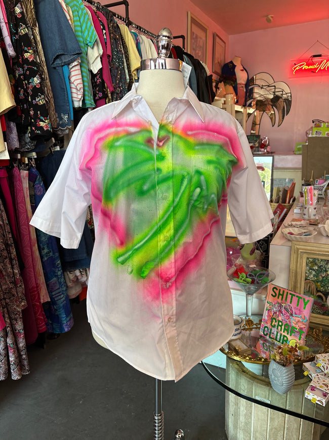 Custom Proud Mary Airbrush Button Up - XL