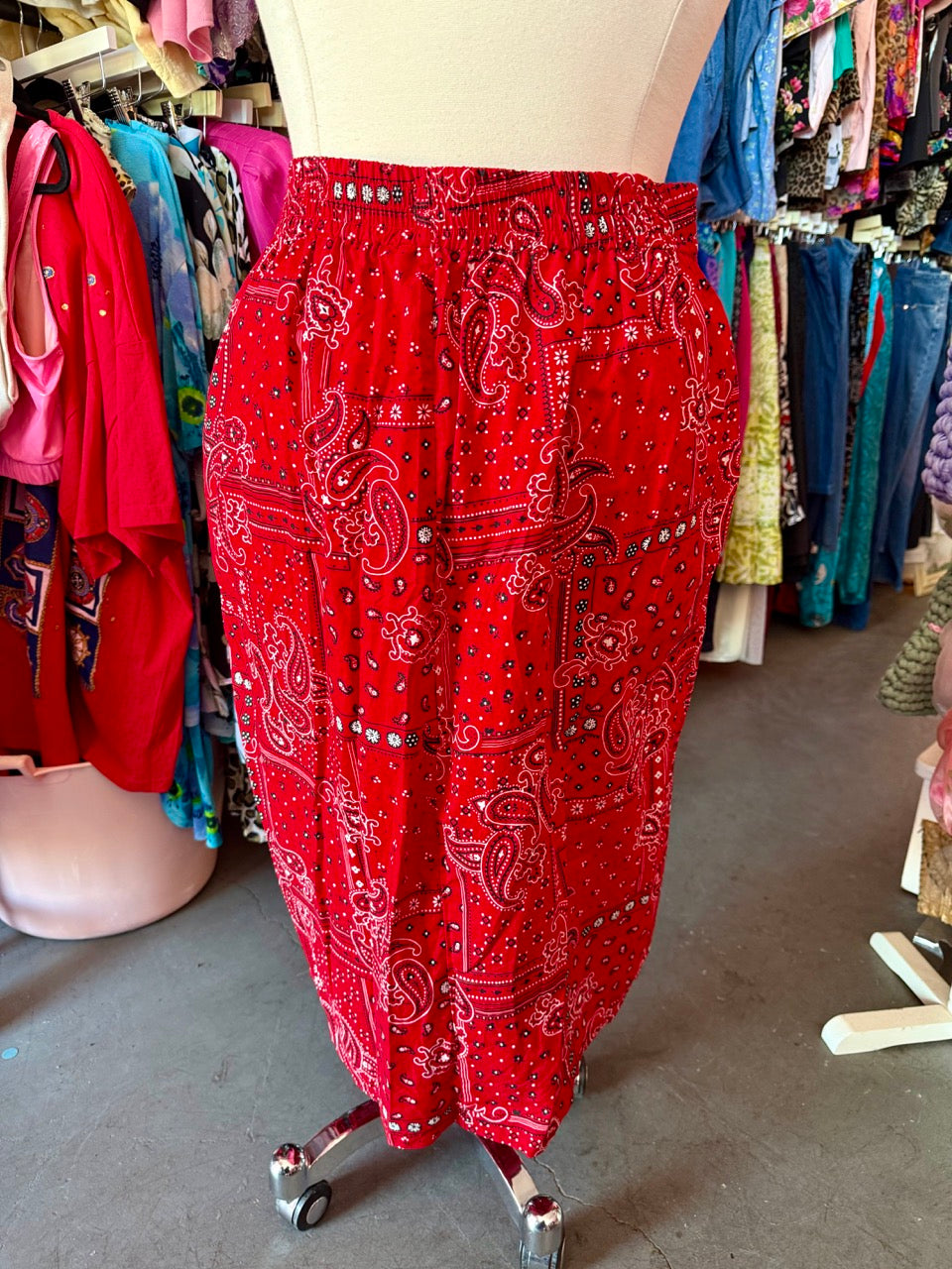 Howdy Partner Paisley Skirt - Fits like a 2X/3X