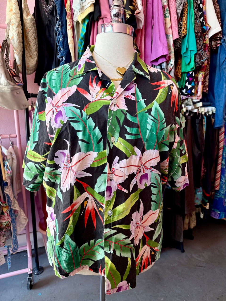 In Your Paradise Button Up Top - Size 3X/4X