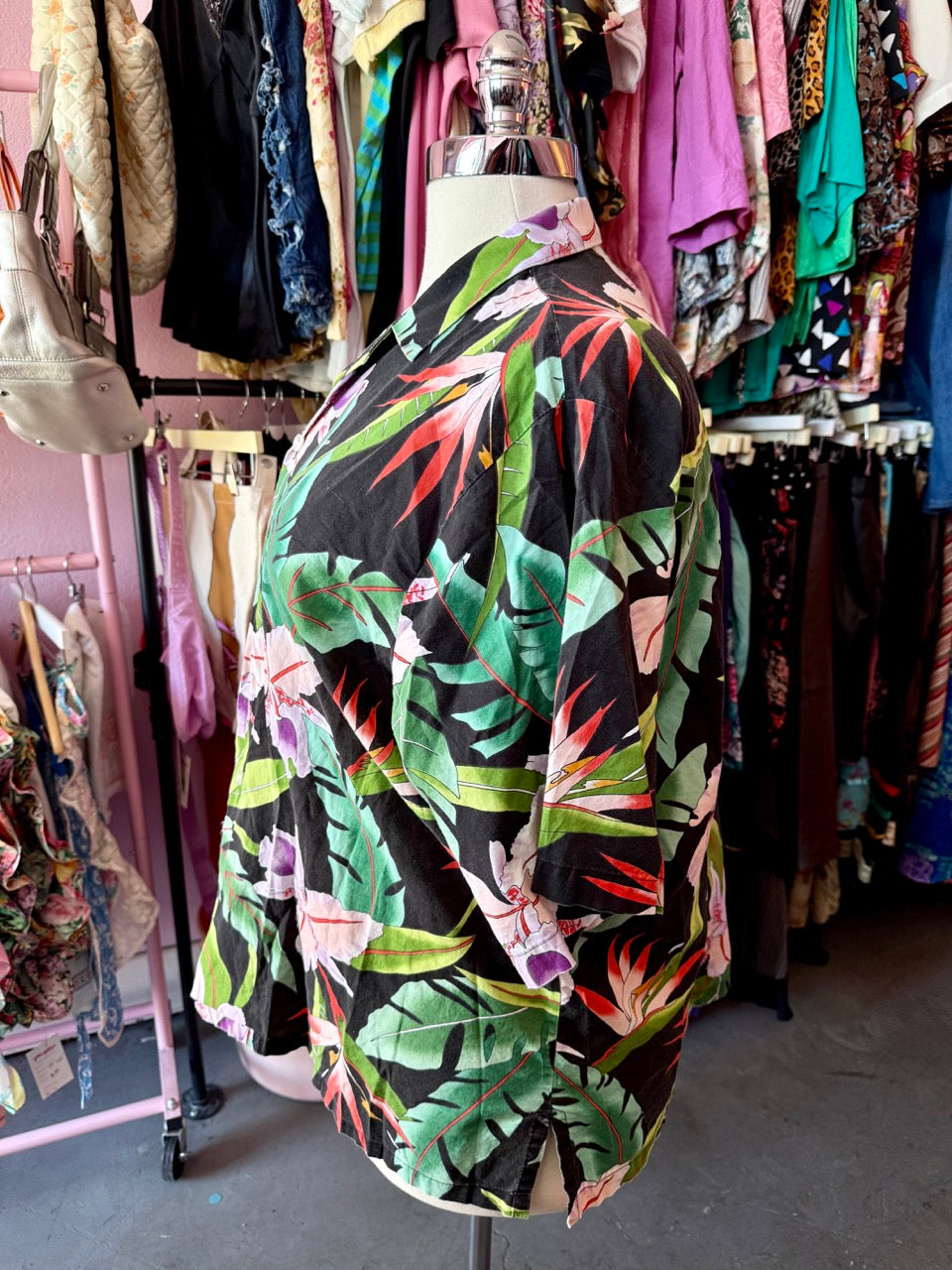 In Your Paradise Button Up Top - Size 3X/4X