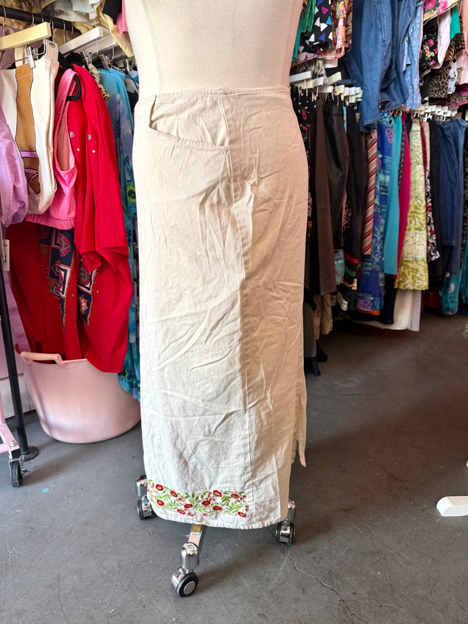 90s Flower Picking Skirt Set - Size 1X/2X