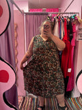 90's Corduroy Floral Midi - Size 22/24