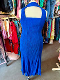 90s Ribbed and Royal Blue Dress - Size 3X/4X