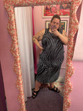 Sleeveless 90's Stretchy Midi Dress - 2X - 4X