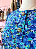 80s Pushing Petals Blouse - Size 2X