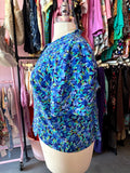 80s Pushing Petals Blouse - Size 2X