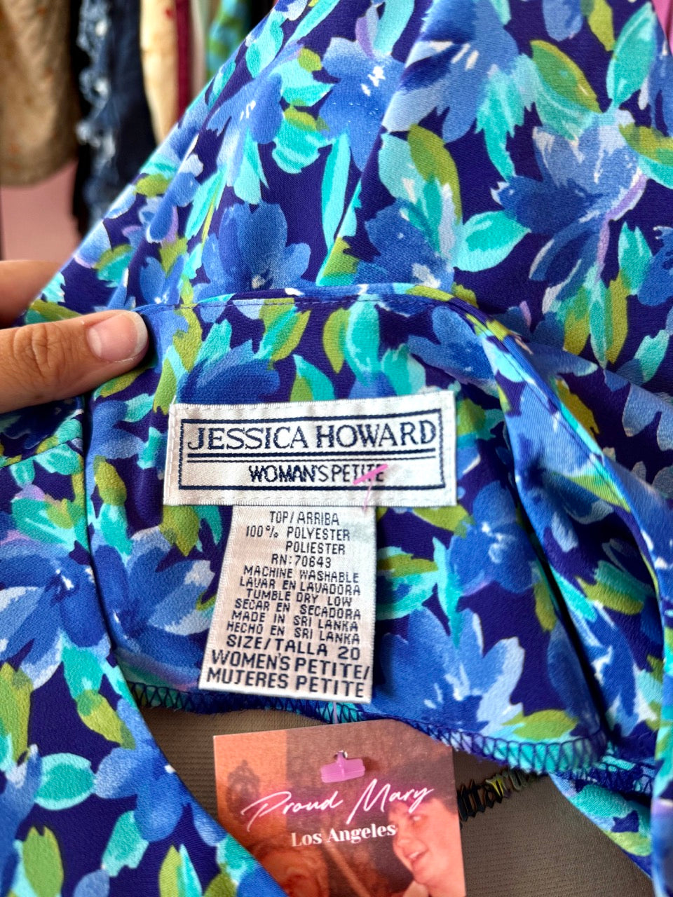 80s Pushing Petals Blouse - Size 2X