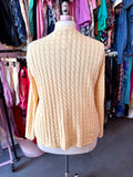 90s Butter Yellow Baby Cardigan - Size XL/1X