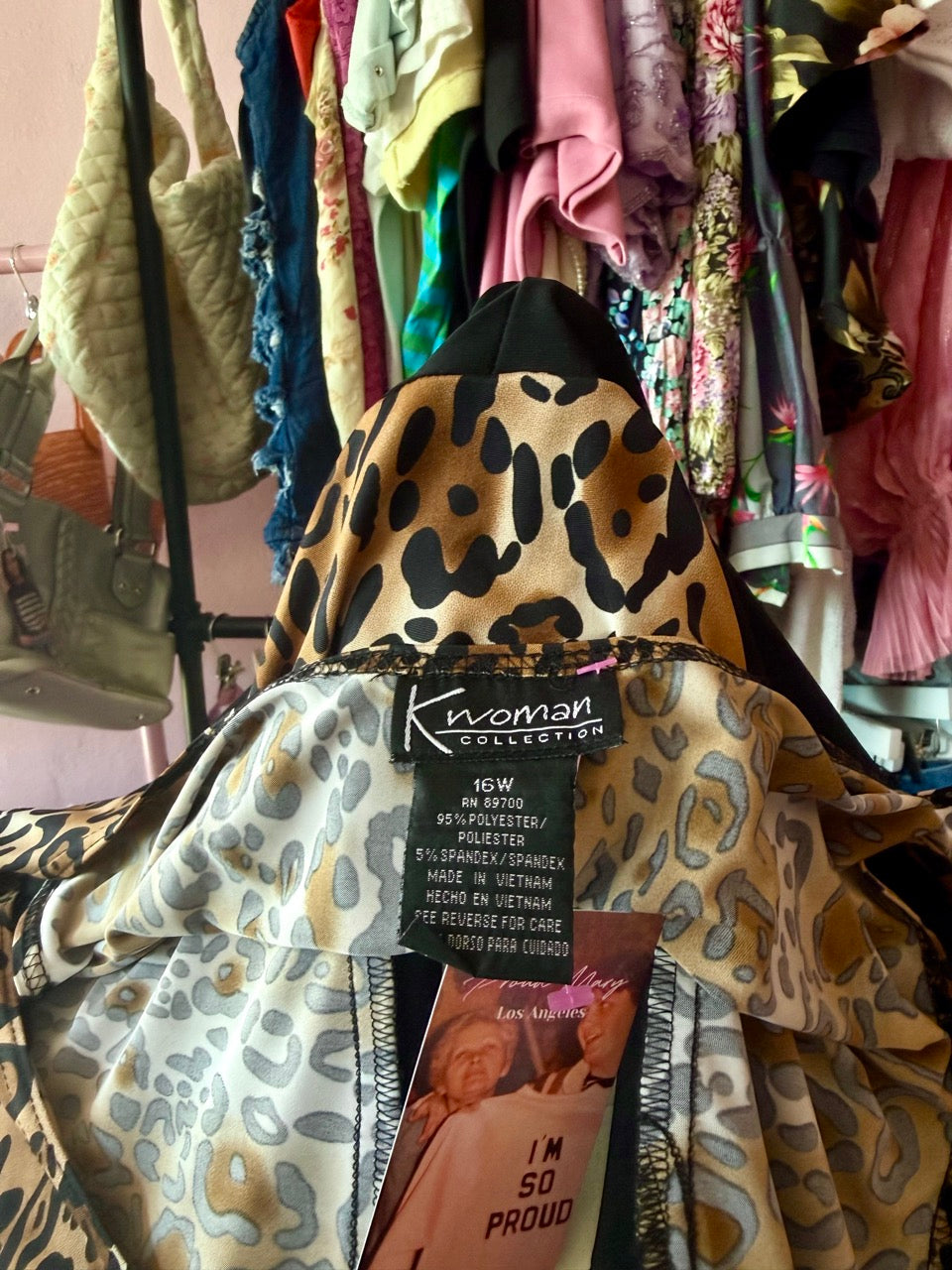 90s Little Leopard Dress - Size 2X-4X