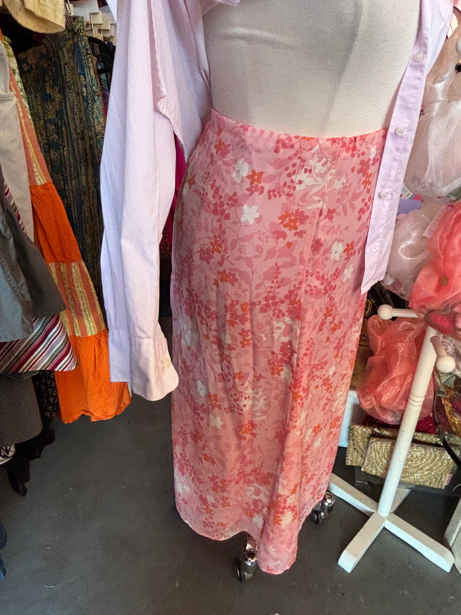 Peachy Keen Y2K Midi Skirt - 2X