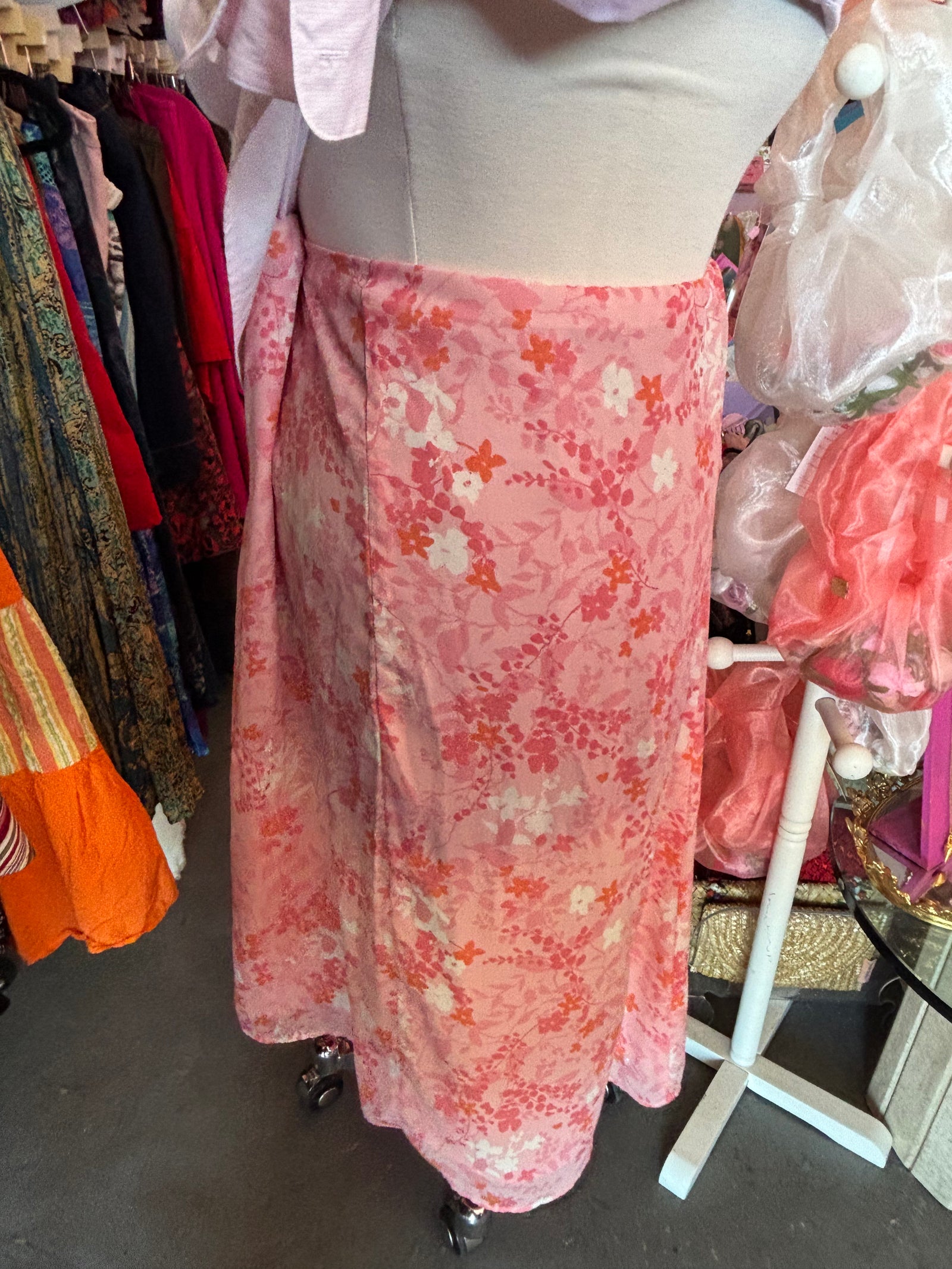 Peachy Keen Y2K Midi Skirt - 2X