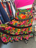 Handmade Vibrant Floral Maxi Skirt